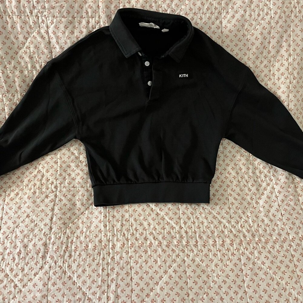 Never Worn Kith Black Polo and Jogger Set Kid's Small S